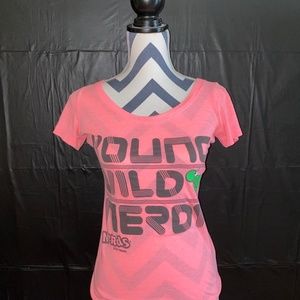 "Young Wild and Nerdy" Pink Nerds T-Shirt